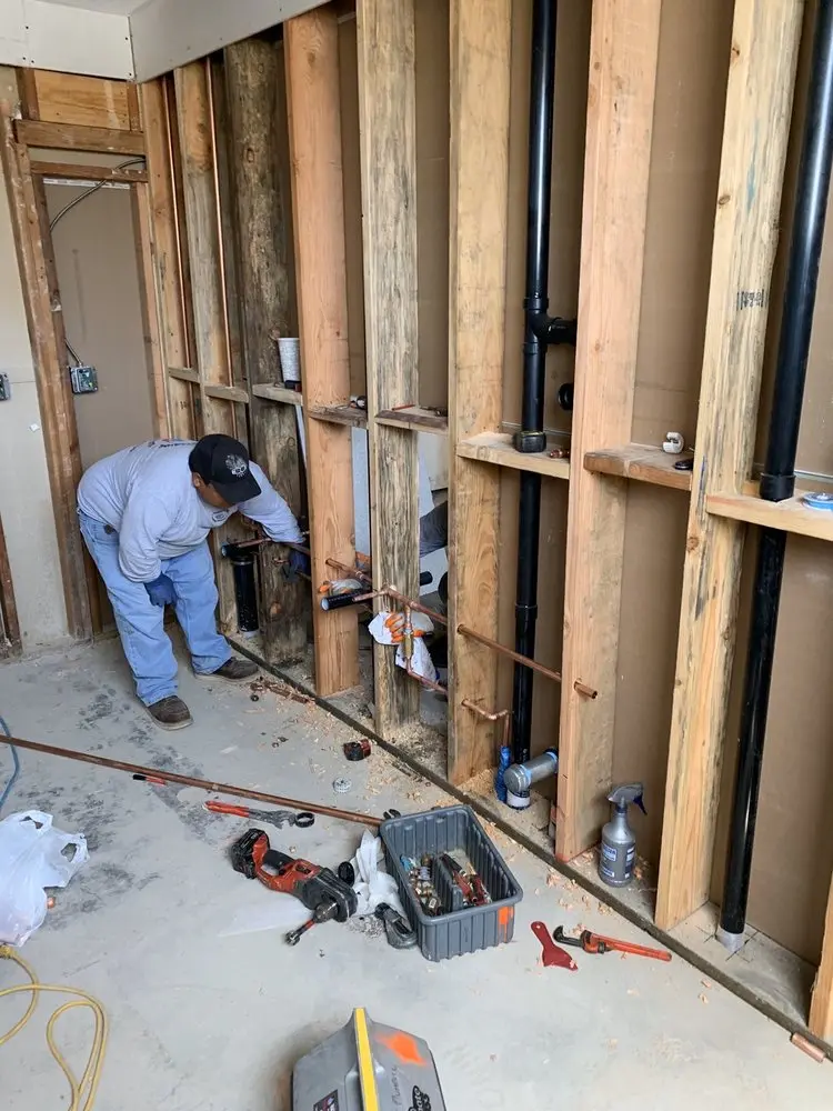 Commercial rough-in plumbing for Water Heater Replacement in West Ocean City
